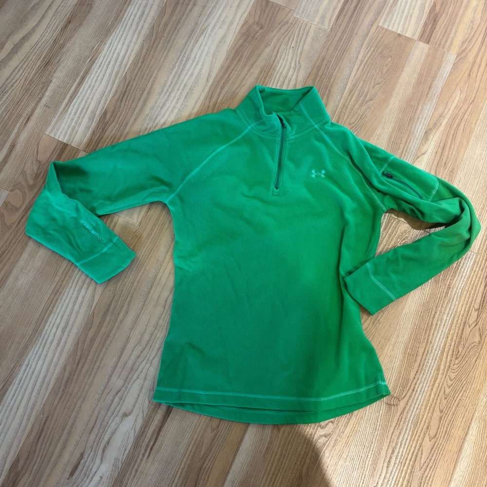Under Armour Vibrant Green Fleece Pullover